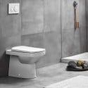 Stand-WC vertikal horizontal spülbar Randlose Sanitärkeramik Geberit Selnova Angebot