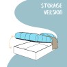 Französisches Doppelbett 140x200 mit Stauraum, modernes Design Sunny F 