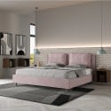 Lit double avec rangement Design moderne Antea 200x200 