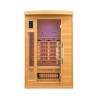 Sauna maison bois finlandais 2 places quartz infrarouge Apollon 2 Remises