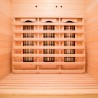 Sauna maison bois finlandais 2 places quartz infrarouge Apollon 2 