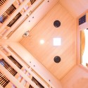 Apollon 2C infrarouge Sauna finlandais d'angle de 2 à 3 places Remises