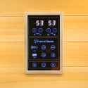 Sauna finlandese angolare da casa in legno 2/3 posti infrarossi Apollon 2C Catalogo
