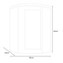 Apollon 2C infrarouge Sauna finlandais d'angle de 2 à 3 places 