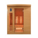 Sauna finlandese infrarossi da casa in legno 3 posti quarzo Apollon 3 Saldi