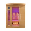 Sauna finlandese infrarossi da casa in legno 3 posti quarzo Apollon 3 Catalogo