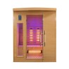 Sauna finlandese infrarossi da casa in legno 3 posti quarzo Apollon 3 Catalogo