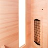 Sauna finlandese infrarossi da casa in legno 3 posti quarzo Apollon 3 Stock