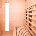 Sauna finlandese infrarossi da casa in legno 3 posti quarzo Apollon 3 Costo