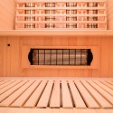 Sauna finlandese infrarossi da casa in legno 3 posti quarzo Apollon 3 