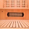 Sauna finlandese infrarossi da casa in legno 3 posti quarzo Apollon 3 