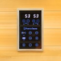 Sauna finlandese infrarossi da casa in legno 3 posti quarzo Apollon 3 Modello