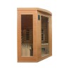 Sauna finlandese angolare infrarossi in legno da casa 3/4 posti Apollon 3C Offerta