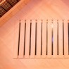Sauna finlandese angolare infrarossi in legno da casa 3/4 posti Apollon 3C Stock