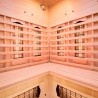 Sauna finlandais d'angle infrarouge en bois pour 3/4 places Apollon 3C Modèle