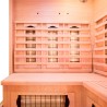 Sauna finlandese angolare infrarossi in legno da casa 3/4 posti Apollon 3C Caratteristiche