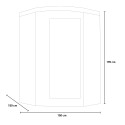 Sauna finlandais d'angle infrarouge en bois pour 3/4 places Apollon 3C 