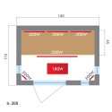 Sauna domestique infrarouge finlandais 2 places Dual Healthy Spectra 3 Caractéristiques