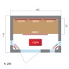 Sauna domestique infrarouge finlandais 2 places Dual Healthy Spectra 3 Caractéristiques