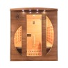 Sauna infrarossi finlandese in legno 4 posti da casa Dual Healthy Spectra 5 Offerta