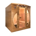 Infrarot-Sauna aus Holz für 4 Personen, finnisch, Heimgebrauch Dual Healthy Spectra 5 Aktion