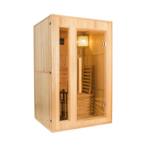 Traditionelle Finnische Sauna 2 Plätze Holz 3,5 kW Ofen Zen 2