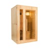 Finnische Sauna für 2 Personen Holz für Zuhause Elektroofen 4,5 kW Zen 2 Aktion