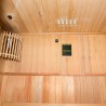 Heimsauna Finnisch aus Holz für 2 Personen mit Elektroofen 4,5 kW Zen 2 Rabatte