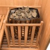 Sauna d'angle en bois finlandais 3 places poêle et pierre inclus Zen 3C Catalogue