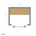 Zen 4 Sauna domestique traditionnel finlandais 4 places poêle à bois 8 kW Choix