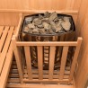 Sauna finlandese 4 domestica posti in legno stufa 6 kW Sense 4 Modello