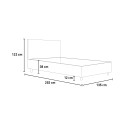 Französisch Bett 120x190 Quadrat und eine halbe Container-Design Sunny P 