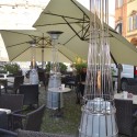 Poêle à gaz extérieur chauffage au gaz design moderne LED Bar Restaurant lumières DolceVita E.P. Promotion