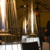Poêle à gaz extérieur chauffage au gaz design moderne LED Bar Restaurant lumières DolceVita E.P. Modèle