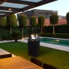 Chauffage d'appoint extérieur Poêle à gaz cheminée de jardin design moderne terrasse bar restaurant Etna Dimensions