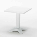Weiß Quadratisch Tisch und 2 Stühle Farbiges Polypropylen-Innenmastenset Grand Soleil Gruvyer Patio 
