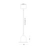 Lampe Suspendue chapeau design Hat Lamp Round Dimensions