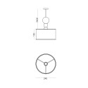 Lampada design a sospensione soffitto legno tessuto Spiedino 24D Prezzo
