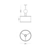 Lampada design a sospensione soffitto legno tessuto Spiedino 24D Prezzo