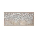 Handgemaltes Gemälde auf Leinwand 65x150cm weiße Tulpen Rahmen Z442 Sales