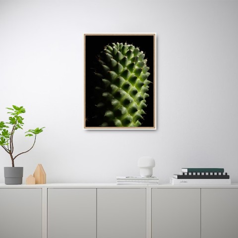 Druckbild Fotografie Pflanze Blume Kaktus Rahmen 30x40cm Unika 0061