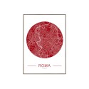 Poster drucken Fotografie Rahmen Karte Rom Stadt 50x70cm Unika 0068 Verkauf