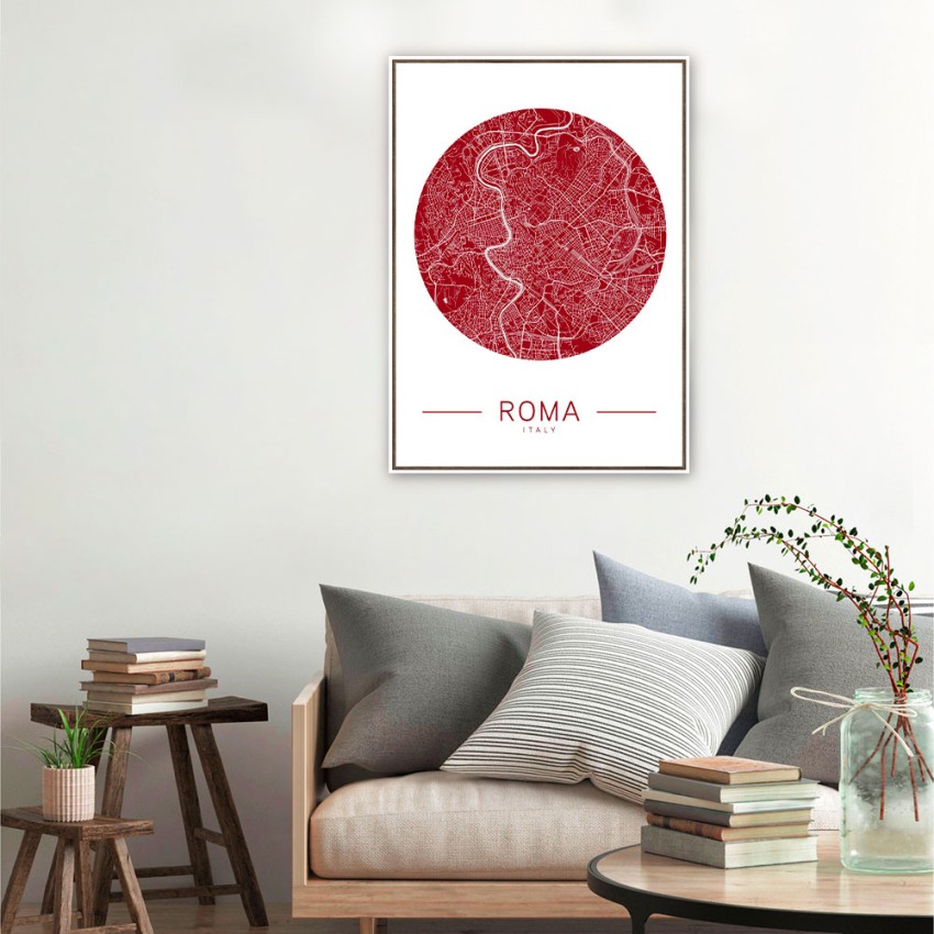 Poster Fotodruck Rahmen Karte Rom Stadt 50x70cm Unika 0068 Aktion Poster Fotodruck Rahmen Karte Rom Stadt 50x70cm Unika 0068 Aktion