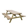 Tavolo pic nic panche in legno da esterno giardino 180x150cm Vendita