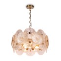 Lampadario soffitto moderno metallo dorato dischi vetro Aster Maytoni Offerta