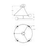 Lampadario cerchi sospeso moderno 4 luci sfere opaco Balance Maytoni Modello