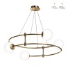 Lampadario cerchi sospeso moderno 4 luci sfere opaco Balance Maytoni Vendita