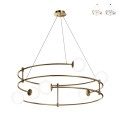 Suspension moderne 6 sphères en verre anneaux spirale Balance Maytoni Promotion
