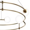 Suspension moderne 6 sphères en verre anneaux spirale Balance Maytoni Choix