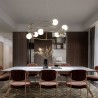 Lampadario moderno 6 sfere palle vetro cerchi spirale Balance Maytoni Offerta